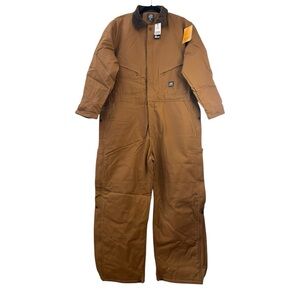 BERNE Men's Sz XL Short 48-50 Brown Insulated Coveralls 1417BD MSRP$130 NWT